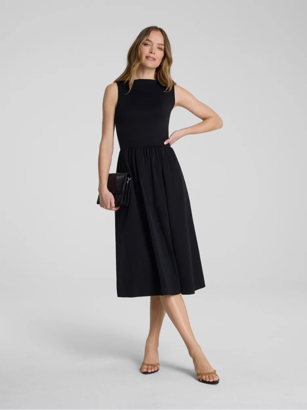 SPANXsmooth® Jersey High Neck Midi Dress